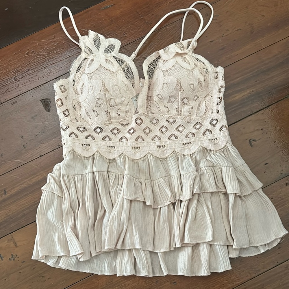 Cream Tank Top